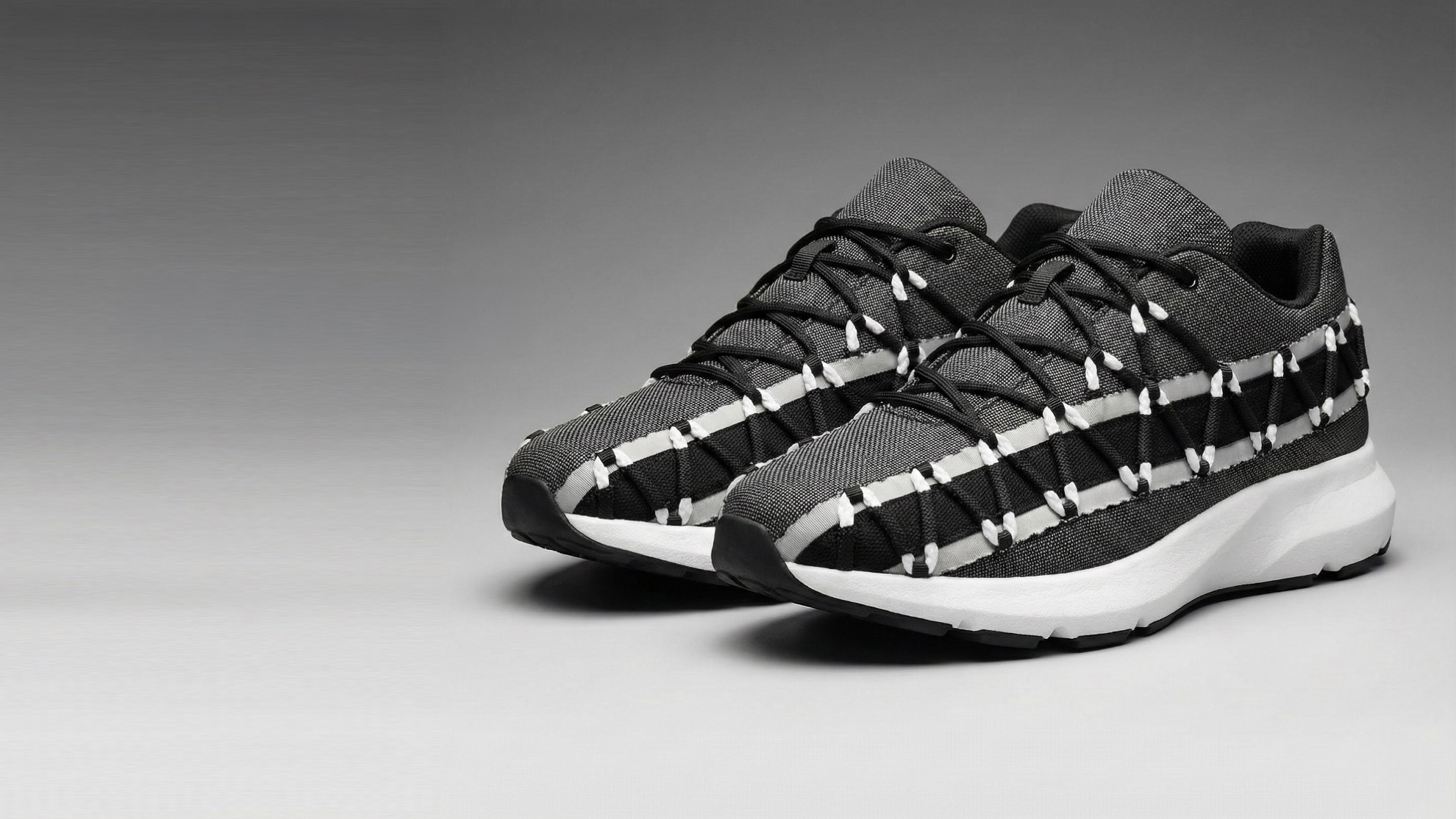 Athleisure Shoes × Double-Layer Laceable Jacquard Tape & Elastic