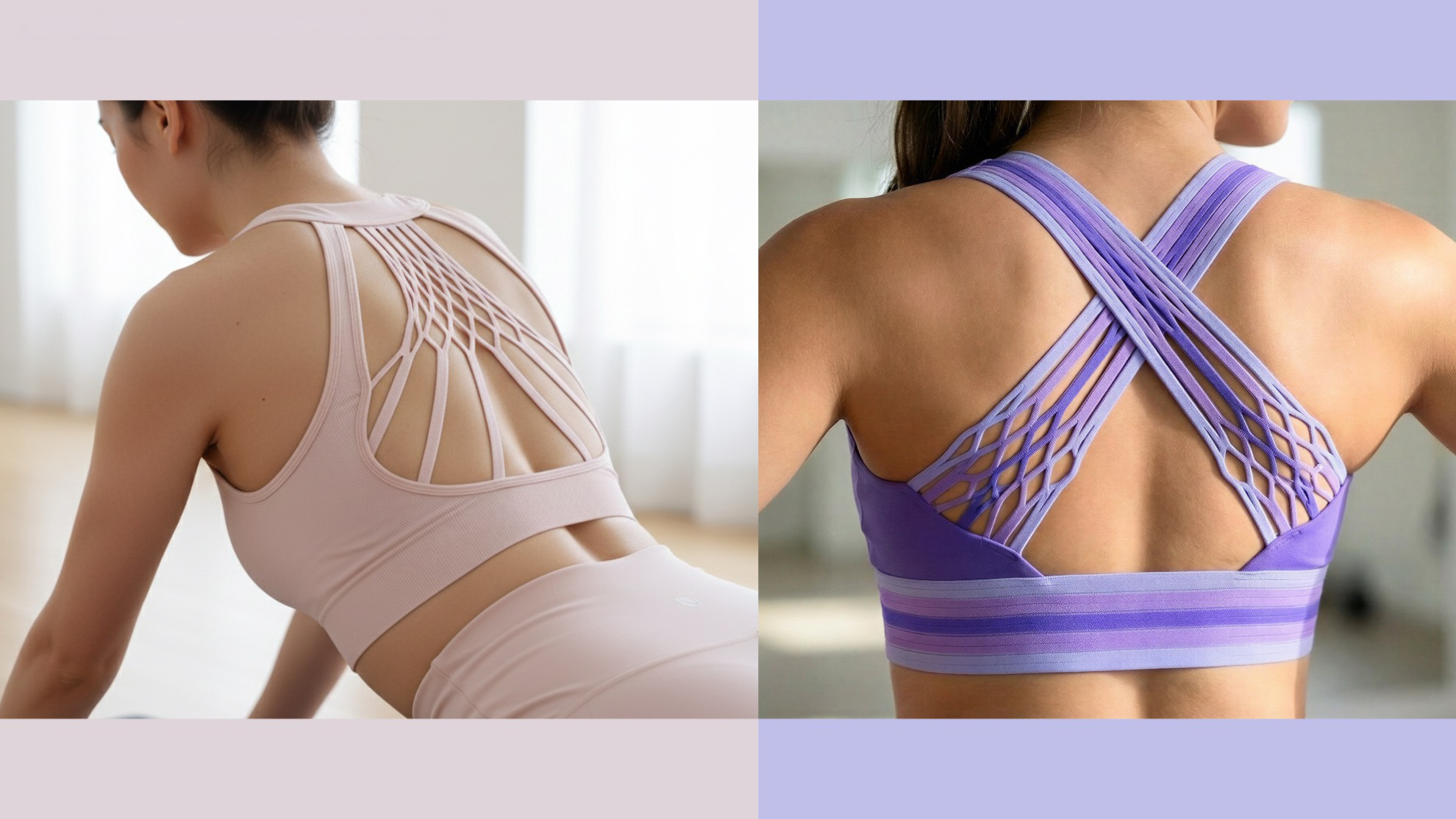 Yoga Top × Mesh Knit Webbing & Elastic Band